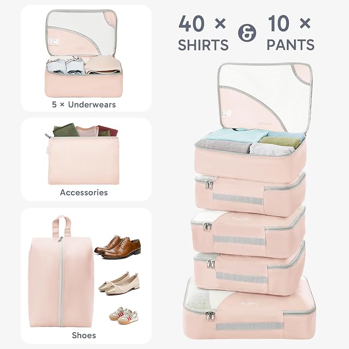 ALL INCLUDED 10 Set Durable Packing Cubes