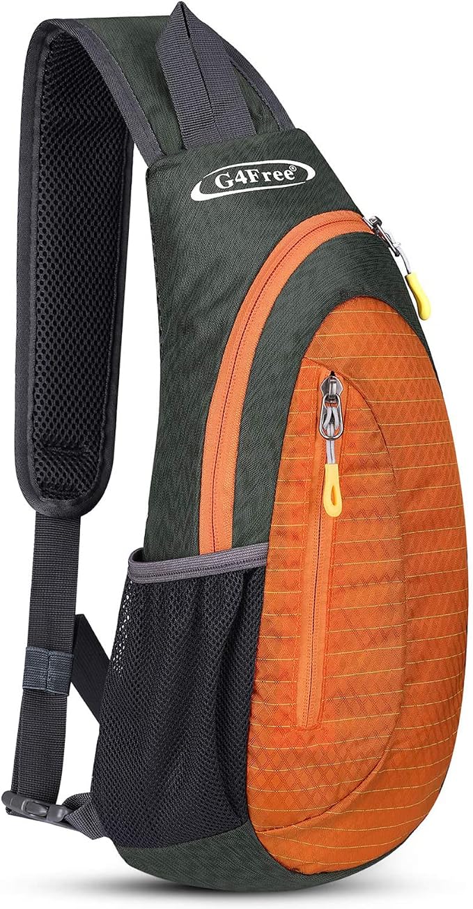 G4Free Sling Bag for Men Women, Small Crossbody Backpack Lightweight Chest