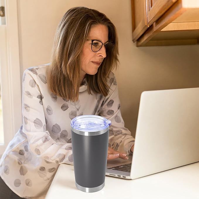 20 oz Tumbler with lid Double Wall Vacuum Insulated Tumblers Stainless Steel