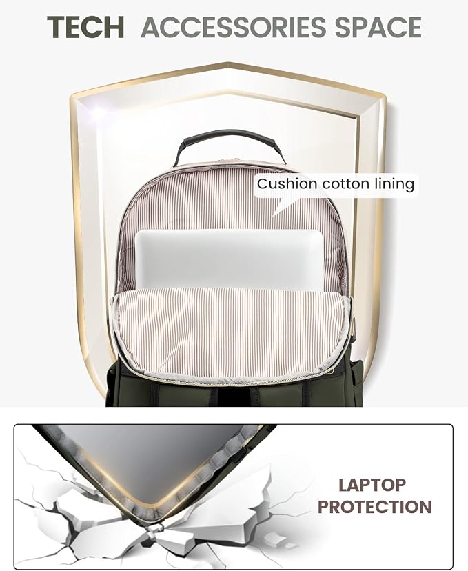 LOVEVOOK Laptop Backpack for Women, Travel Computer Work Bags