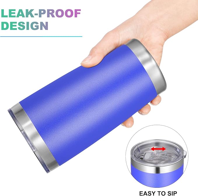 VEGOND 20oz Tumbler with Lid and Straw Stainless Steel Tumbler Cup Bulk Vacuum
