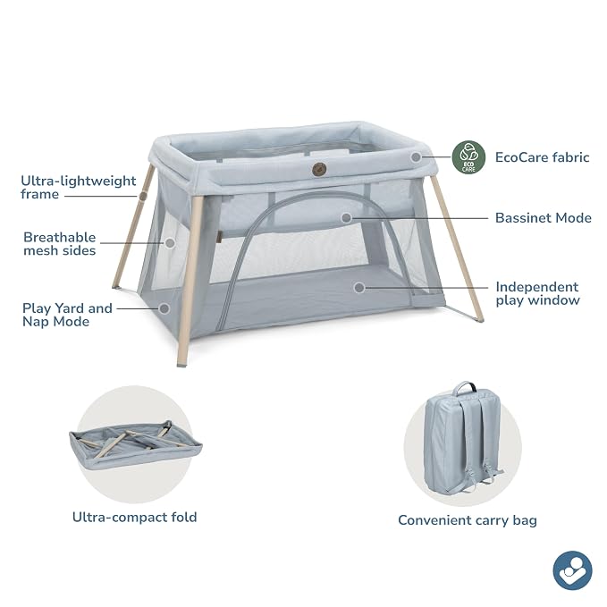 Maxi-COSI Calao Travel Playard, Infant Bassinet, Toddler Playpen, Lightweight