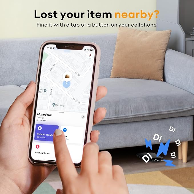 ATUVOS Wallet Tracker Finder Card, Ultra-Thin 1.6mm & 3-Year Battery, Smart