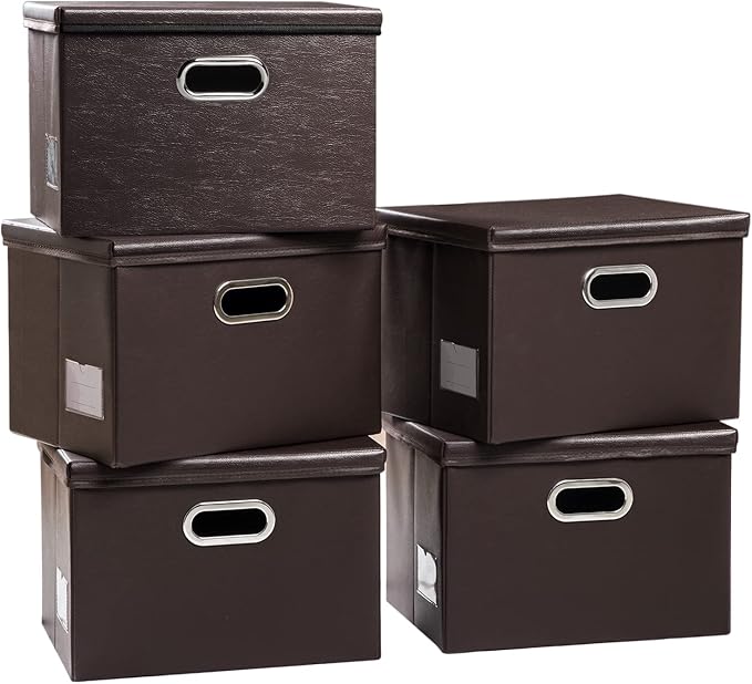PRANDOM Large Stackable Storage Boxes