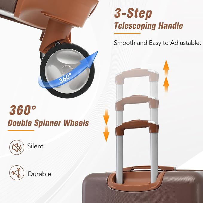Merax Luggage Set 2 Piece Suitcase Set