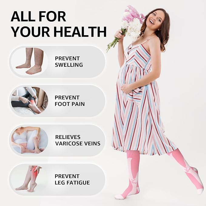 Kickticks 4 Pairs Compression Socks