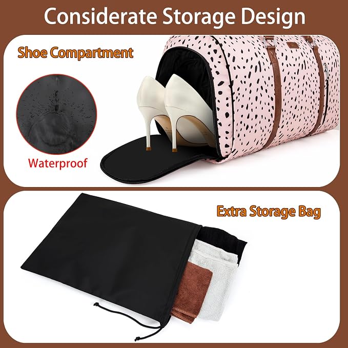 Convertible Garment Duffel Bag for Travel
