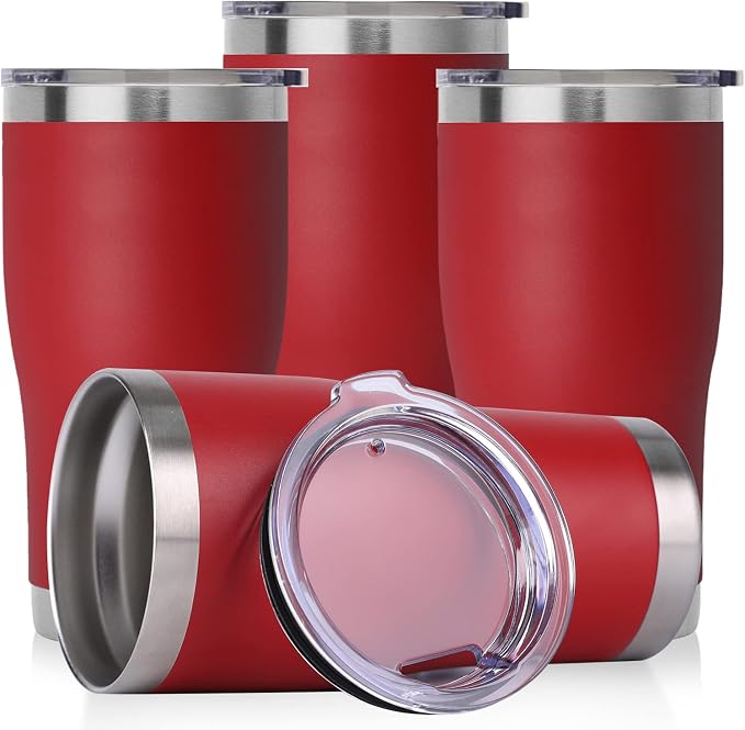 DOMICARE 20oz Tumbler with Lid Stainless Steel Tumblers Bulk, Double Wall