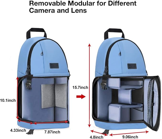 MOSISO Camera Sling Bag, DSLR/SLR/Mirrorless Camera Backpack Case Shockproof