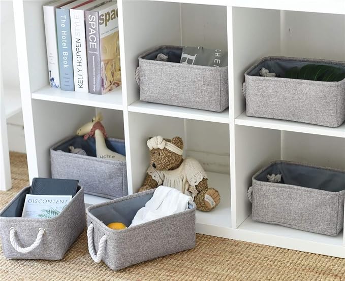 TheWarmHome Storage Bins for Shelves
