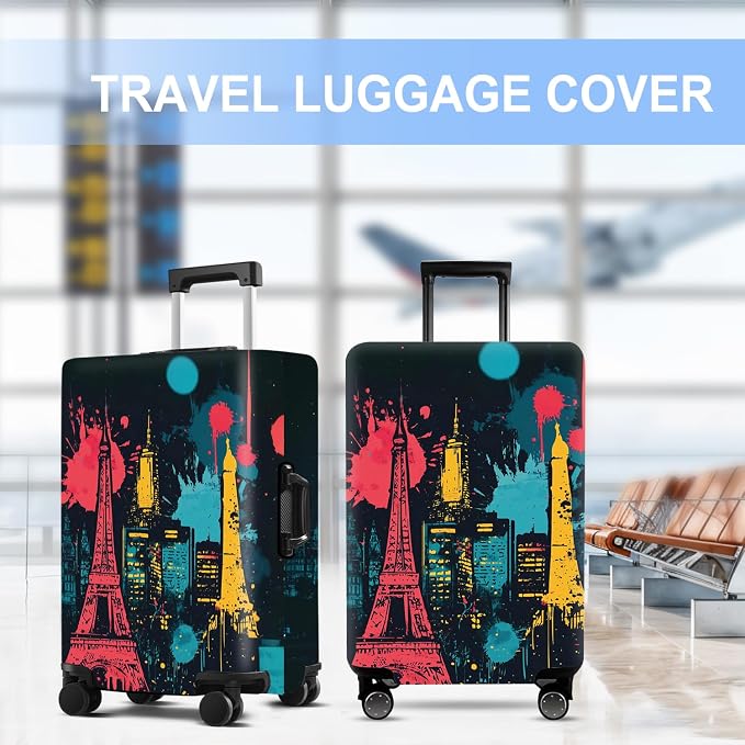 Luggage Cover Washable Suitcase Protector Anti-scratch Suitcase cover Fits