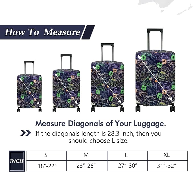 HYPER VENTURE Washable Luggage Cover