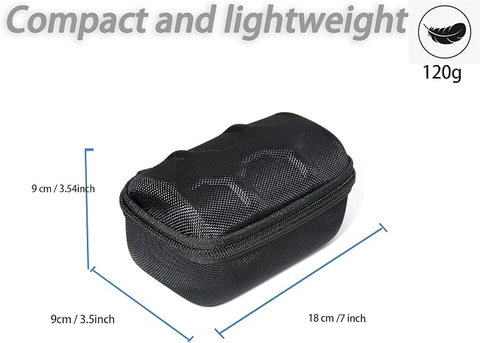 Hard Compact Watch Roll travel case, 2 Slots Portable holder and Organizer