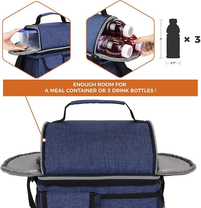 OPUX Lunch Box for Men, Adult Lunch Box Cooler, Insulated Lunch Bag Women