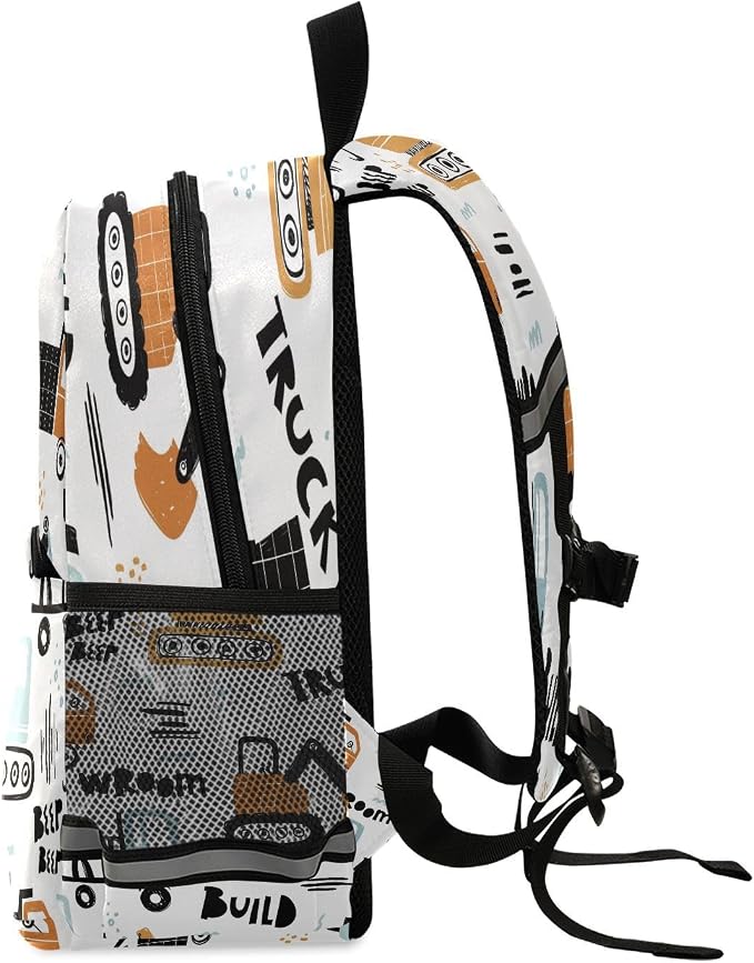 Transport Truck Excavator Toddler Backpack Boys Girls Kids Preschool Bookbag