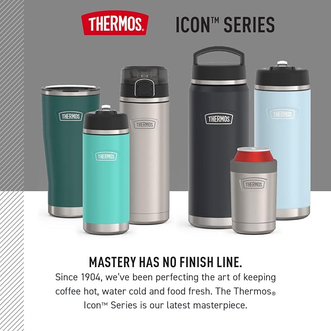 THERMOS, Stainless Steel Tumbler with Slide Lock, 18 Ounce, Argyle