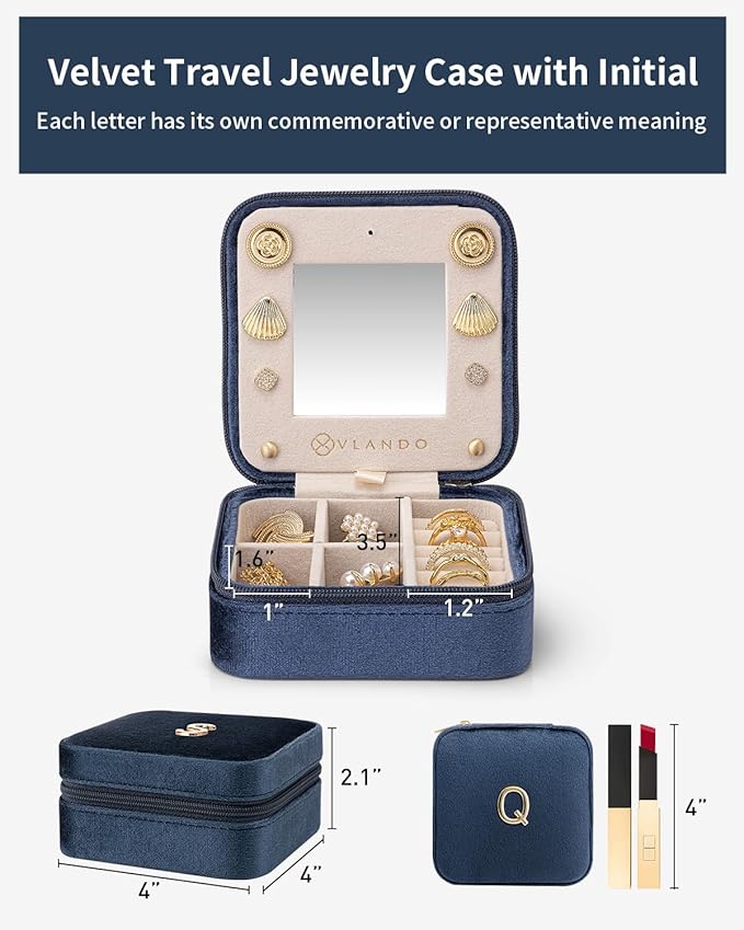 Vlando Travel Jewelry Organizer