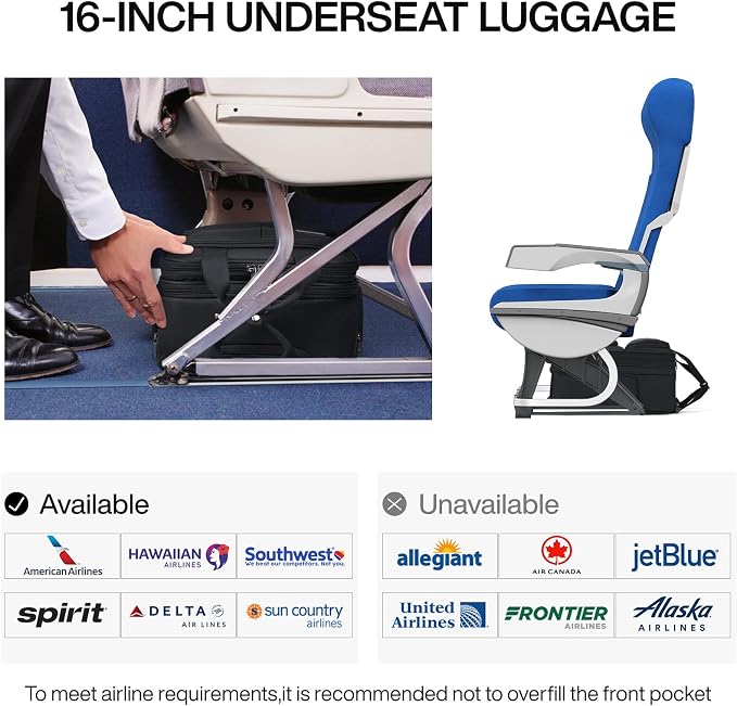 Hanke Softside Underseat Carry On Luggage