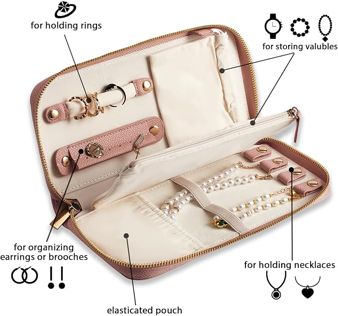Travel Jewelry Organizer Case