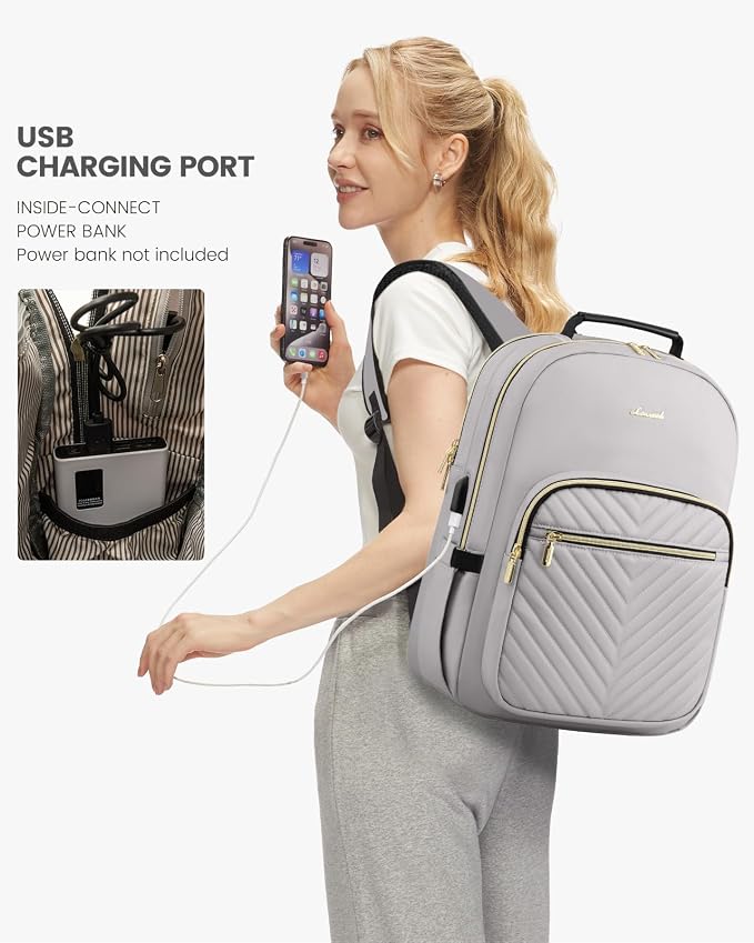 LOVEVOOK Laptop Backpack Purse for Women, Work Travel Computer Bags, College