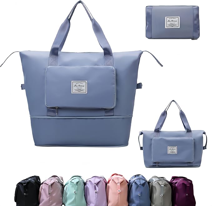 Large Capacity Foldable Travel Bag, Expandable lightweight Carry on Bag
