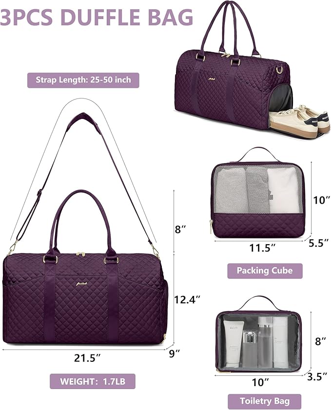 Women Duffle Weekender Travel Bag: Large Duffel Bags