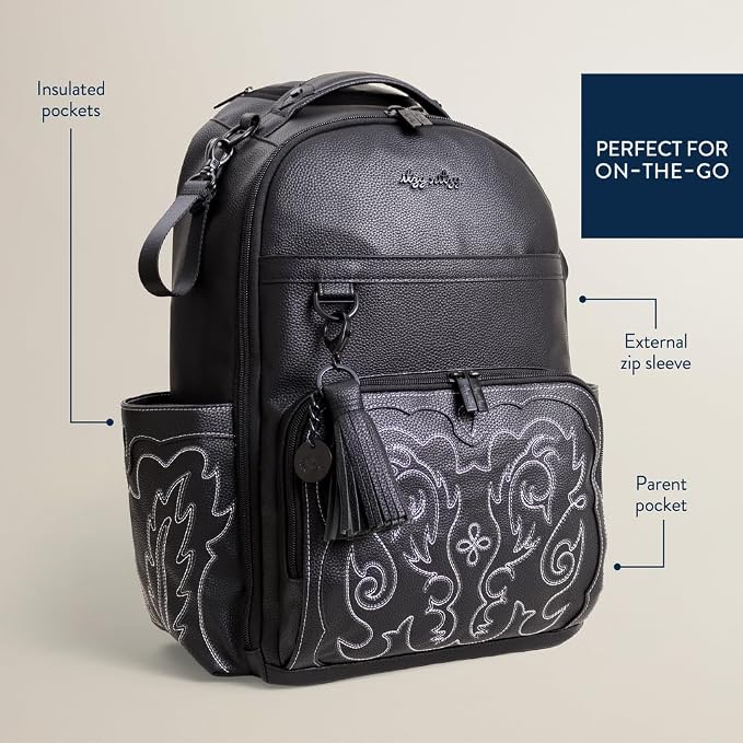 Itzy Ritzy Large Capacity Boss Plus Baby Backpack Diaper Bag Featuring 19