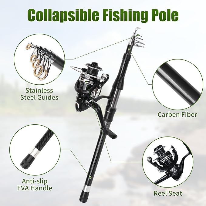 Fishing Rod Reel Combo