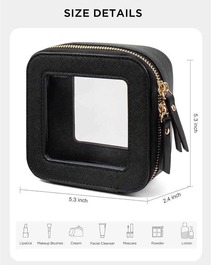 LETGO Clear Makeup Bags Small, Small Makeup Bag