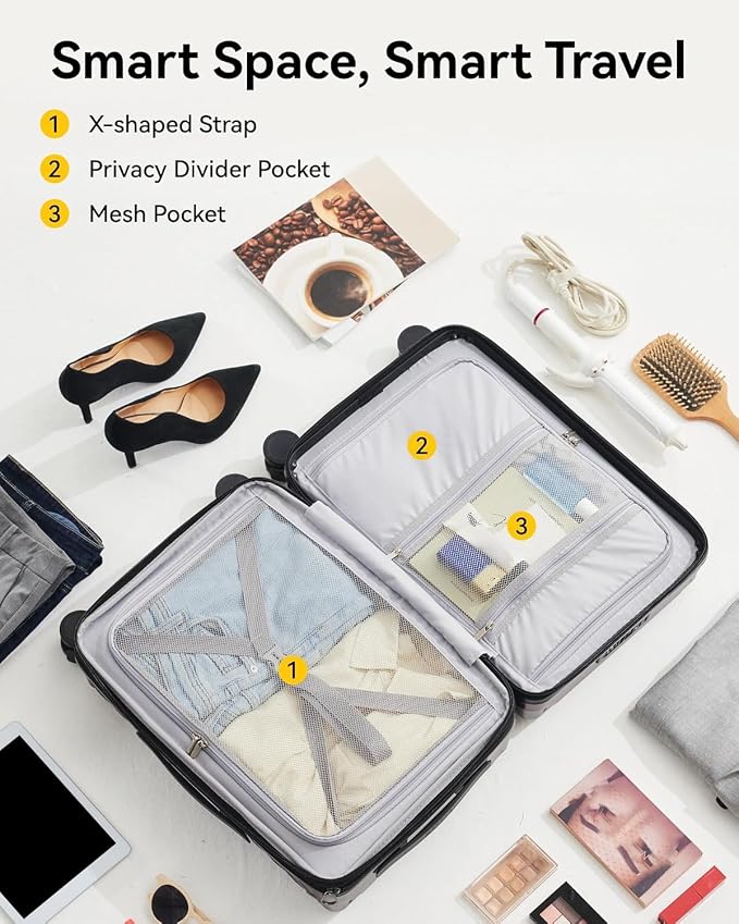 LUGGEX Luggage with Spinner Wheels