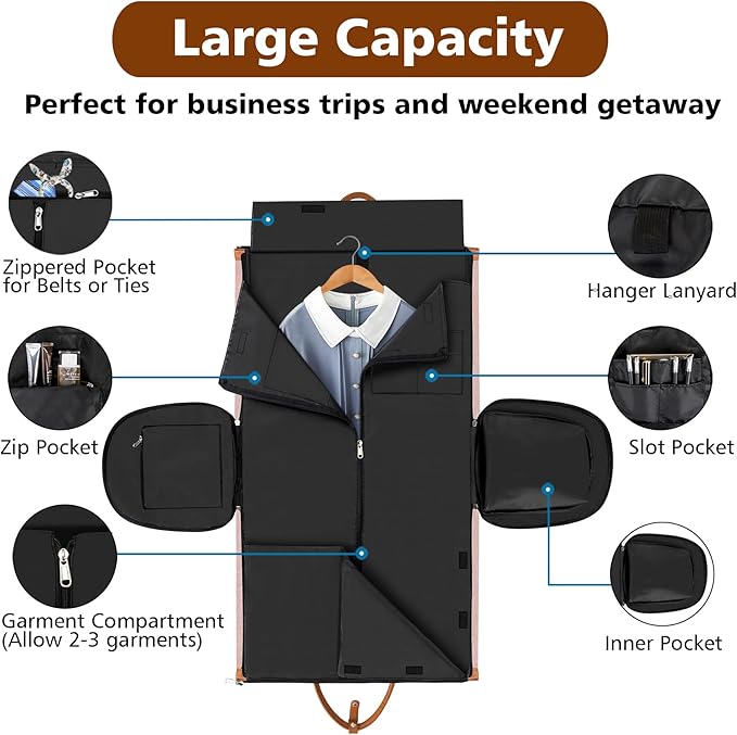 Convertible Garment Duffel Bag for Travel