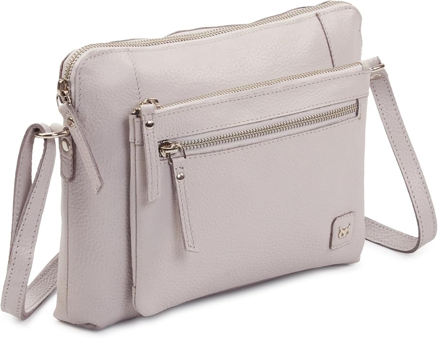 Wise Owl Accessories Small Soft Pebbled Real Leather Crossbody Handbags Purses