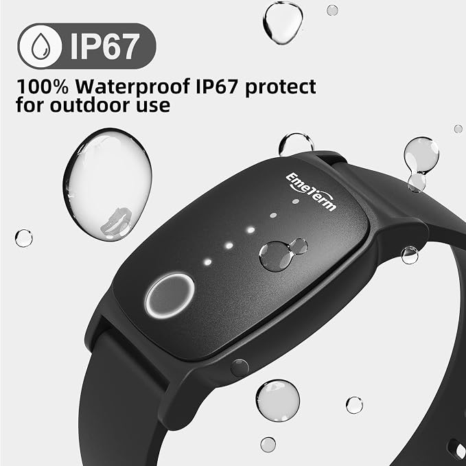 EmeTerm Explore FDA-Cleared Anti-Nausea Wristband IP67 Waterproof Morning