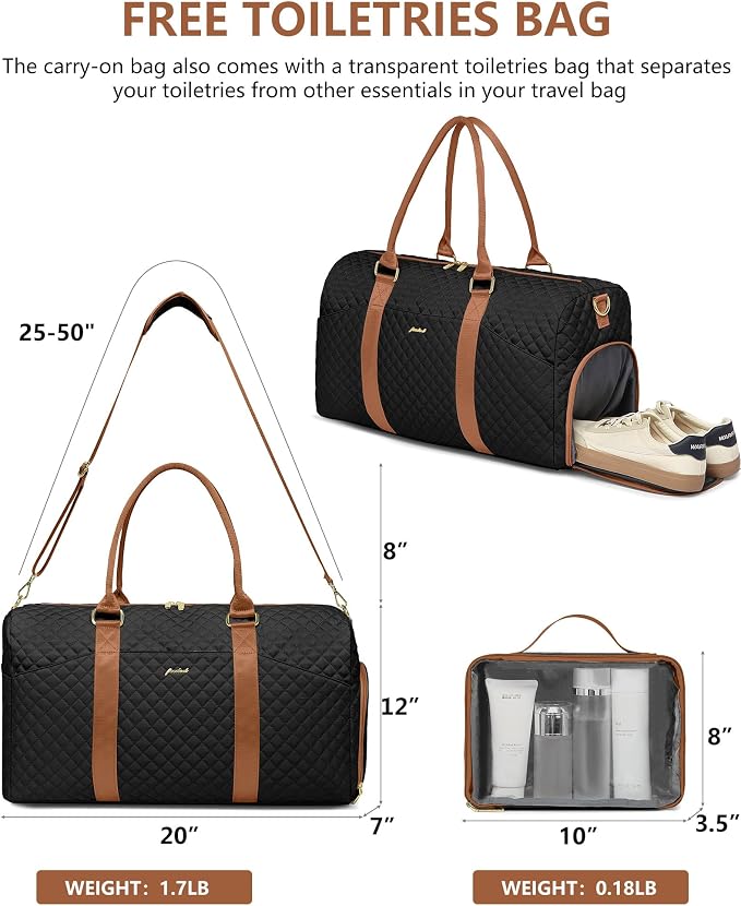 Women Duffle Weekender Travel Bag: Large Duffel Bags