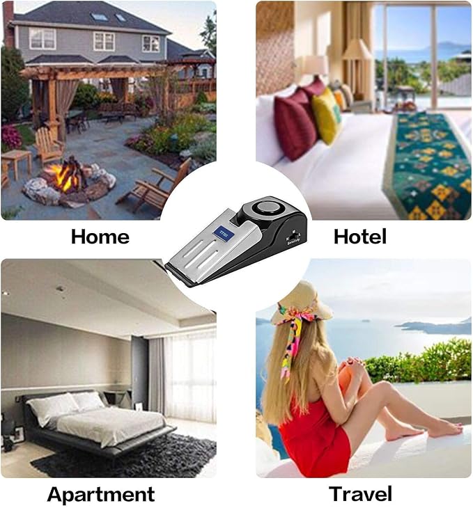 ZZRUI 2 Pack Door Stop Alarm