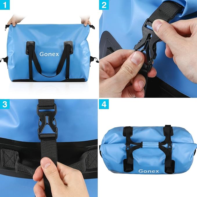 Gonex 40L 60L 80L Extra Large Waterproof Duffle Travel Dry Duffel Bag Heavy
