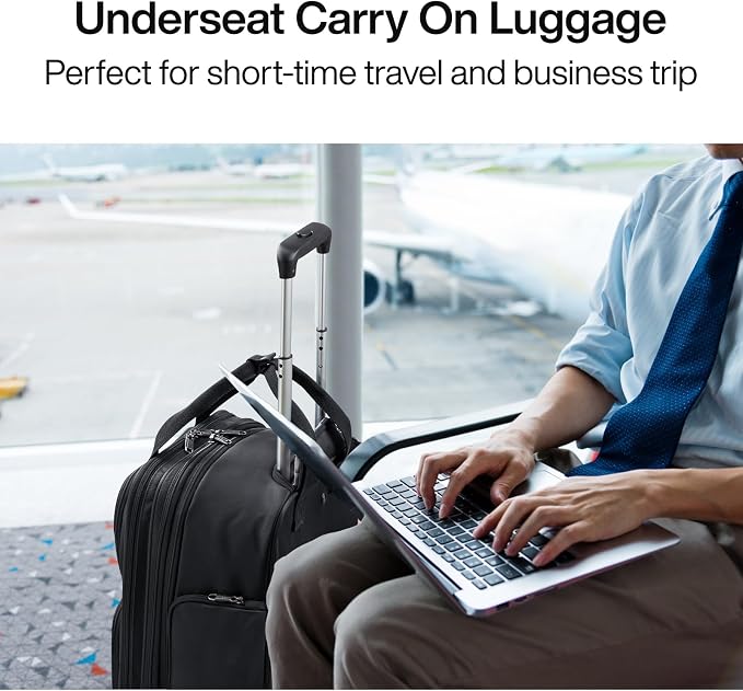 Hanke Softside Expandable Underseat Carry On Luggage