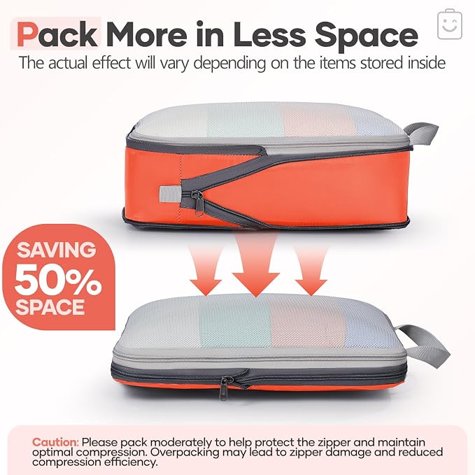 Veken 9/11 Set Compression Packing Cubes