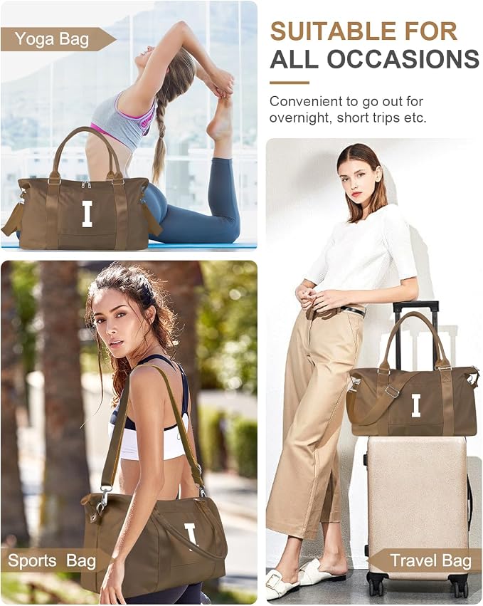 Birthday Graduation Gifts for Daughter, Initial Travel Duffel Bag Sports Gym