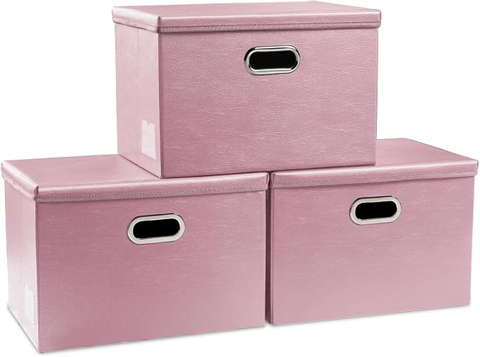 PRANDOM Large Stackable Storage Bins