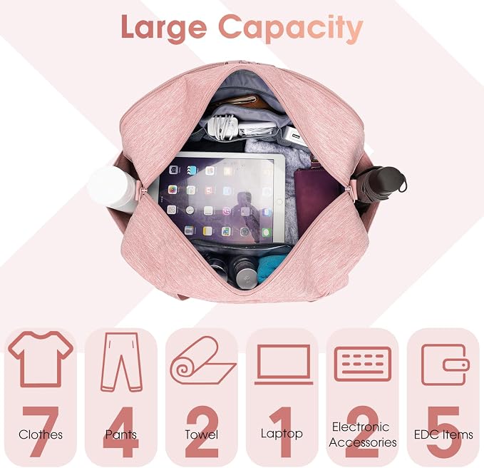 Narwey 18" Carry on Bag with Laptop Compartment 14 Inch Travel Duffel Bag