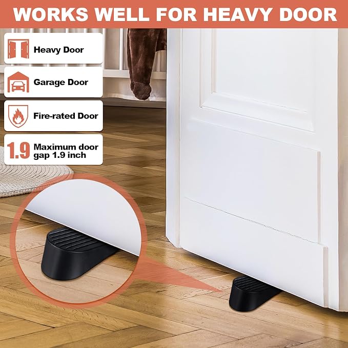 Frienda 8 Pack Large Door Stoppers Heavy Duty Rubber Stopper