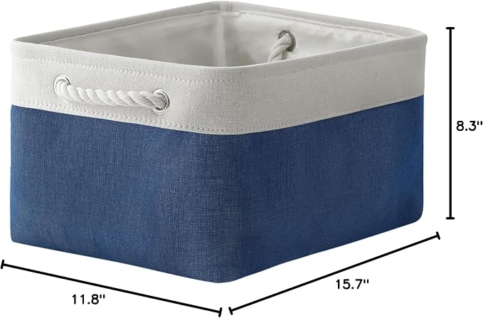TheWarmHome Storage Bins for Shelves