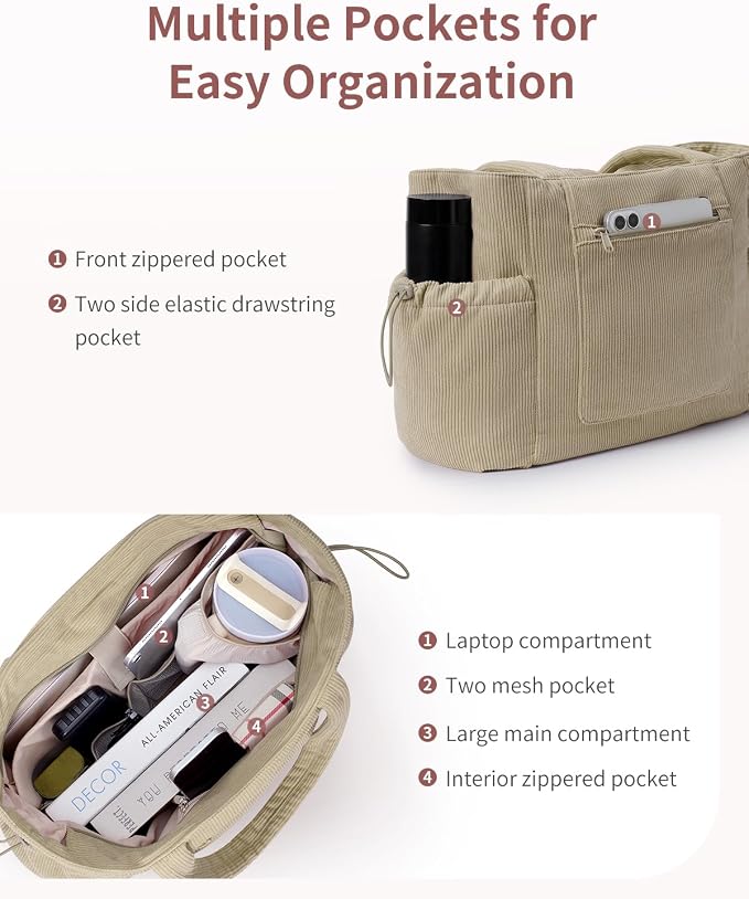 ECOHUB Tote Bag for Women, Work Tote Bags