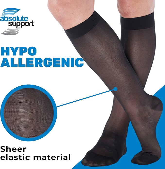 Made in USA - Sheer Compression Socks