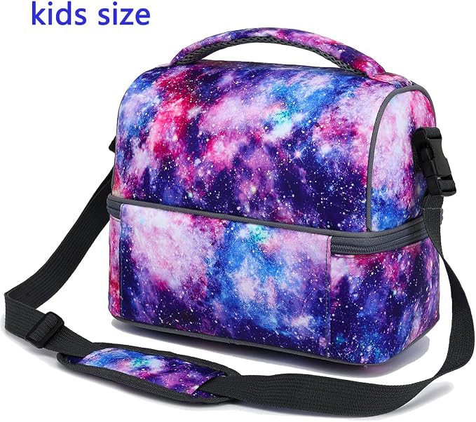 FlowFly Double Decker Cooler Insulated Lunch Bag Large Tote