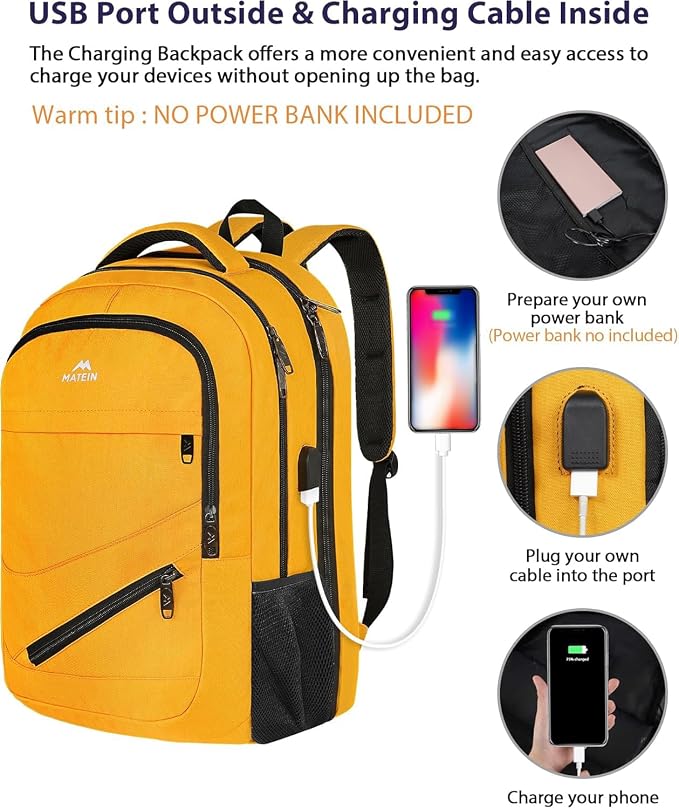 MATEIN 18.4 Inch TSA Approved Backpack, Extra Large 50 L Outdoor Carryon