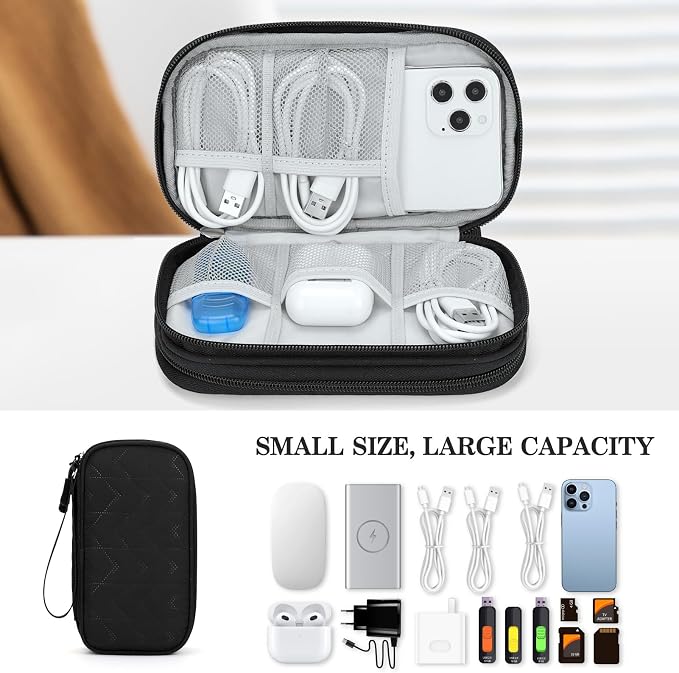 FYY Travel Organizer Pouch Electronic Accessories Carry Case Portable