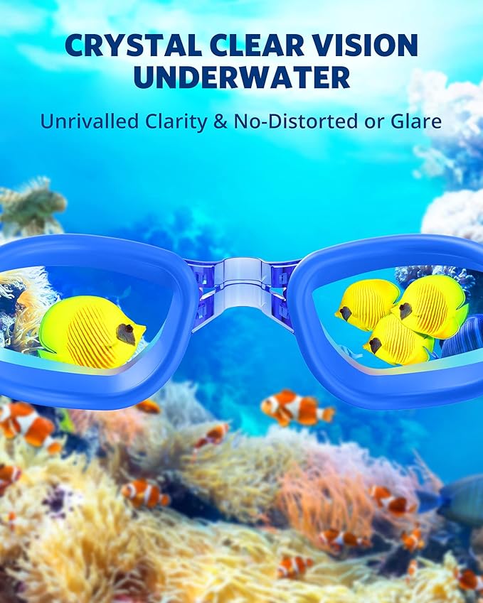 Aegend Swim Goggles, Swimming Goggles No Leaking Full Protection Adult Men Women Youth