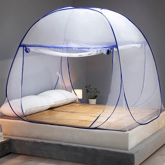 HARWAVE Mosquito Net for Bed, Folded Size 12 inch Portable Camping Travel